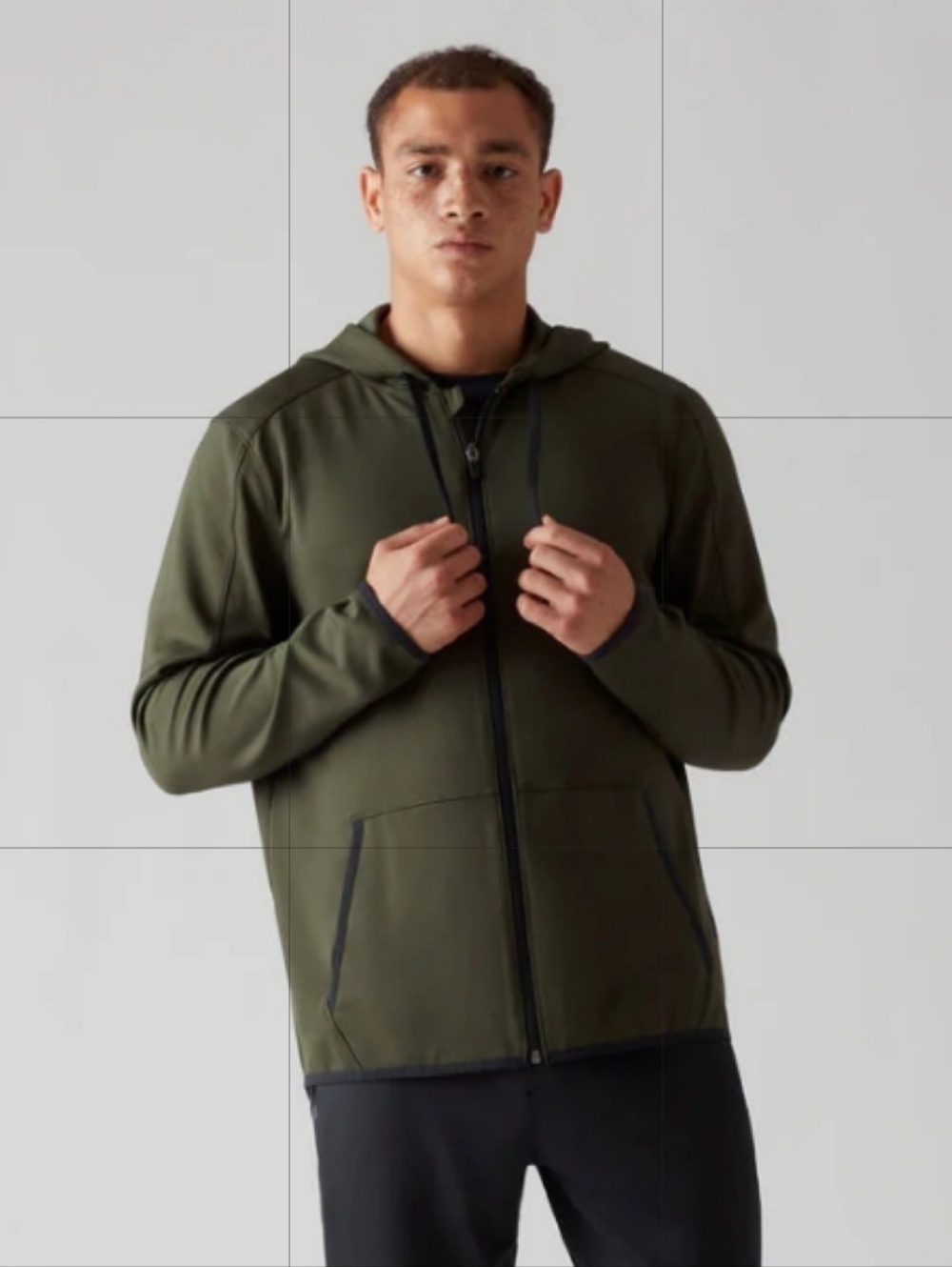 Rhone - Warm Up Tech Full Zip Hoodie  Size L